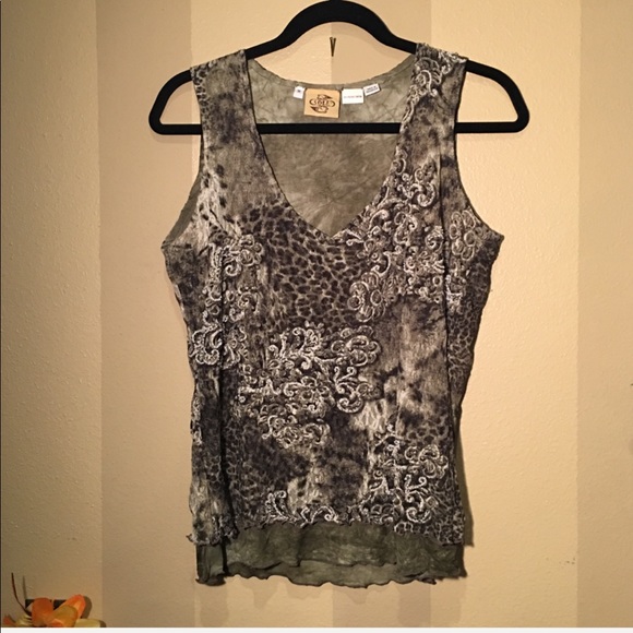 Olive green fully lined layered lace pants - Picture 7 of 8